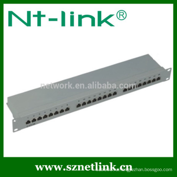 1u 19inch 24 port cat5e rj45 stp пустая патч-панель